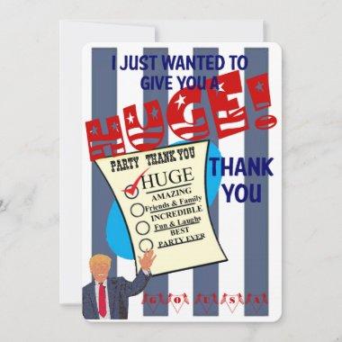 Trump HUGE Party Celebration Thank You Invitations