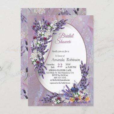 Tuberose & Lavender Blooms Invitations