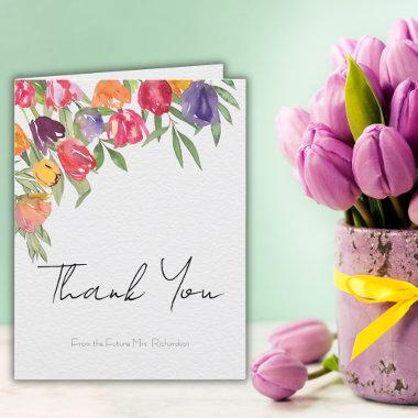 Tulips Bridal Shower Thank You Invitations
