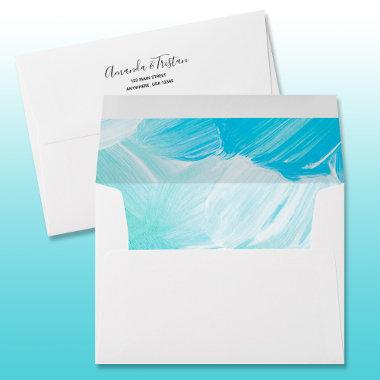 Turquoise Lined Envelope