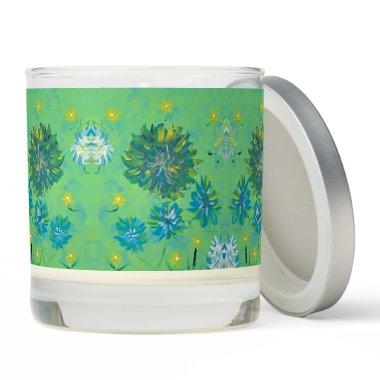 Turquoise Twinkles, Vanilla Scented Candle