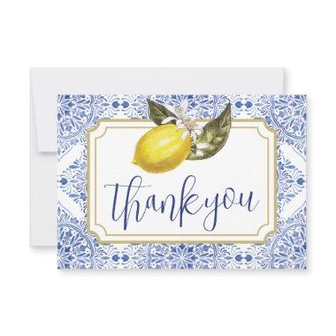 Tuscan Lemon Folded Thank You