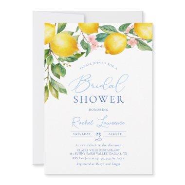 Tuscany Lemons Blue Tile Pattern