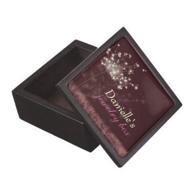 Twilight Dandelion Customized Wedding Keepsake Box