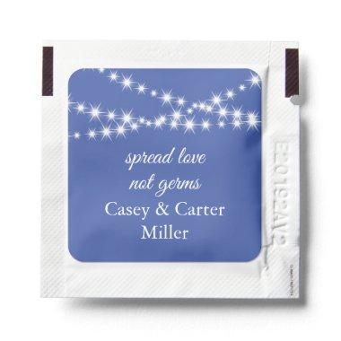 Twinkle Lights Spread Love on Blue Hand Sanitizer Packet