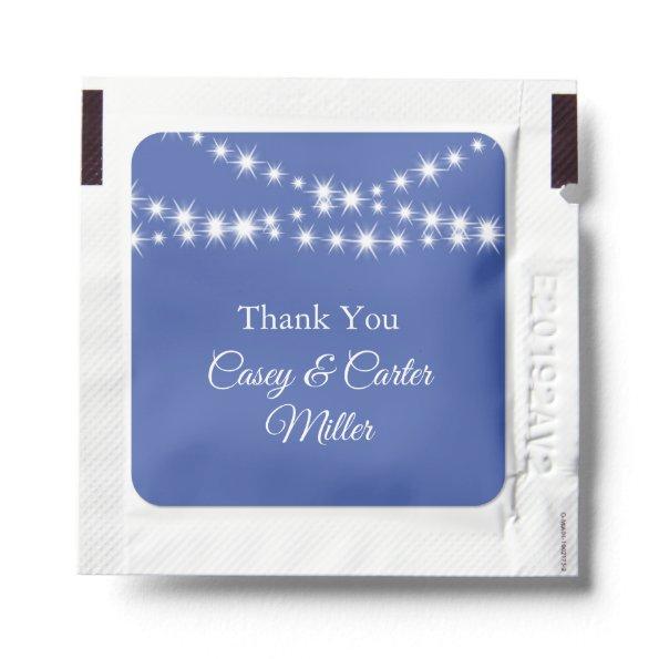 Twinkle Lights Thank You on Blue Hand Sanitizer Packet