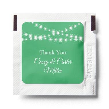 Twinkle Lights Thank You on Green Hand Sanitizer Packet