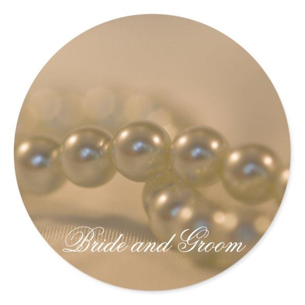 Twisted Pearls Wedding Envelope Seal