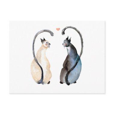 Two Cats in Love PostInvitations