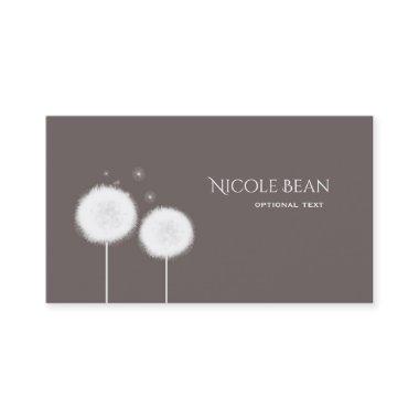 Two Dandelions Taupe Rustic Business