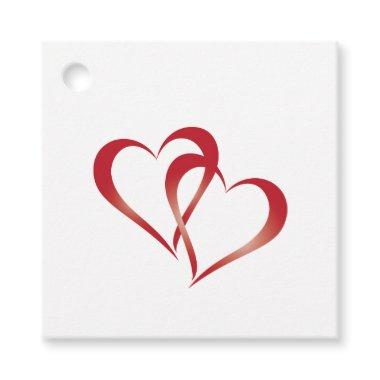 Two Hearts Connected Favor Tags