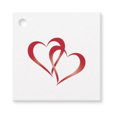 Two Hearts Connected Favor Tags