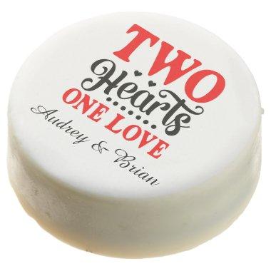 Two Hearts One Love Chocolate Covered Oreo