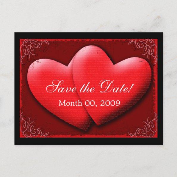 Two Hearts, Save the Date! Announcement PostInvitations