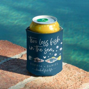 Two Less Fish In The Sea Wedding Can Cooler
