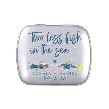 Two Less Fish In The Sea Wedding Favors Candy Tin
