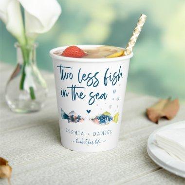 Two Less Fish In The Sea Wedding Paper Cups