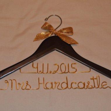 Two-Line Personalized Hanger with Bow Accent