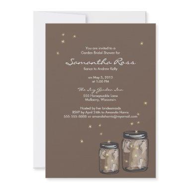Two Mason Jars & Fireflies