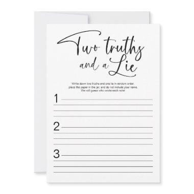 Two Truths And A Lie  Game