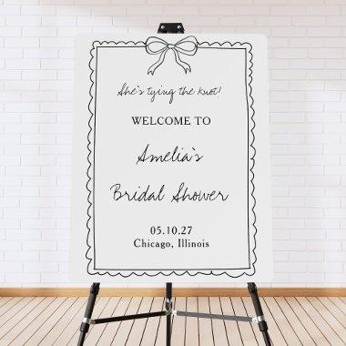 Tying the Knot Bow  Welcome Sign