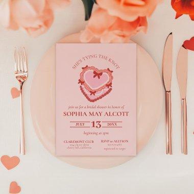 Tying the Knot Coquette Cake
