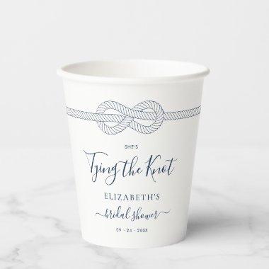 Tying the Knot Nautical  Paper Cups