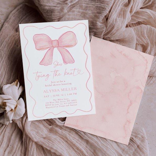 Tying the Knot Pink Bow