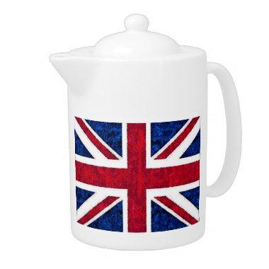UK FLAG Tea Pot