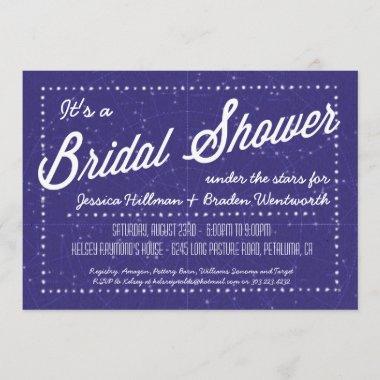 Under the Stars Bridal Shower Invitations