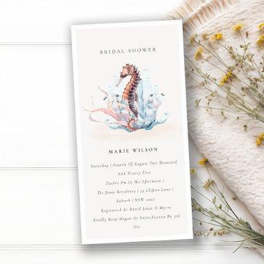 Underwater Seahorse Seaweed  Invite