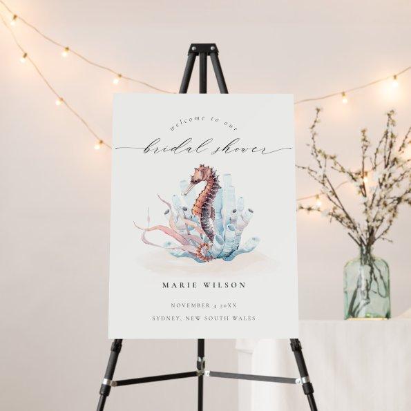 Underwater Seahorse Seaweed  Welcome Foam Board