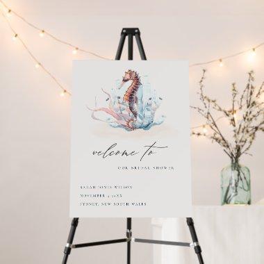 Underwater Seahorse Seaweed  Welcome Foam Board
