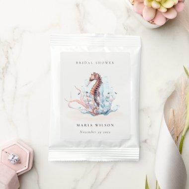 Underwater Seahorse Seaweed Coral Bridal Shower Lemonade Drink Mix