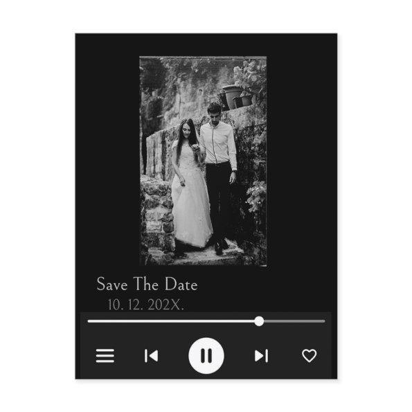 Unique Album Cover Music Song Viral Save the Date Post