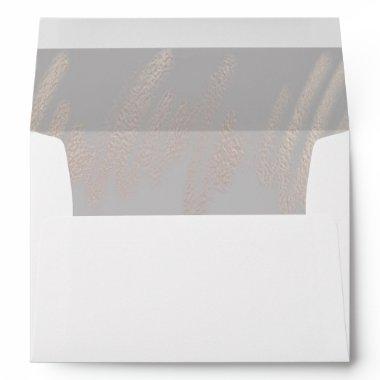 Unique Dove Grey Abstract Wedding Envelope Liner