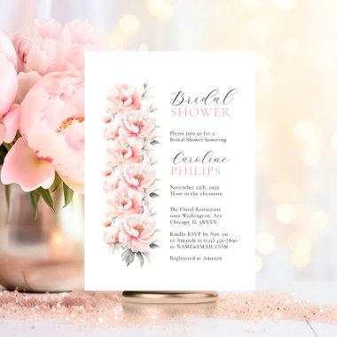Unique Floral Peonies Blush Pink