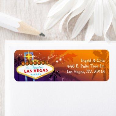 Unique Las Vegas Wedding Return Address Label