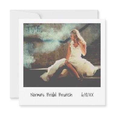 Unique Retro Instant Photo Bridal Brunch