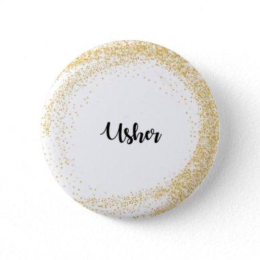 Usher name tag button