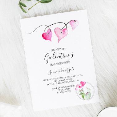 Valentine Themed Bridal Shower Invitations