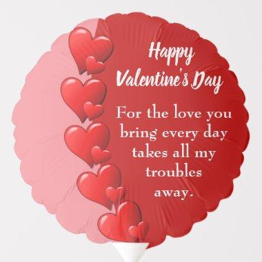 Valentine's Day Red Heart Romantic Balloon