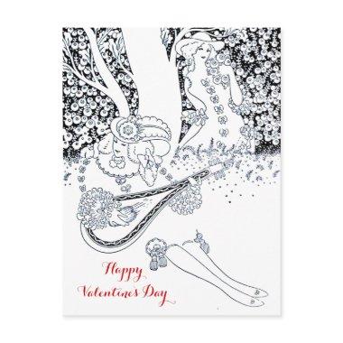 VALENTINE'S DAY ROMANCE,ROMANTIC LOVERS IN NATURE HOLIDAY POST