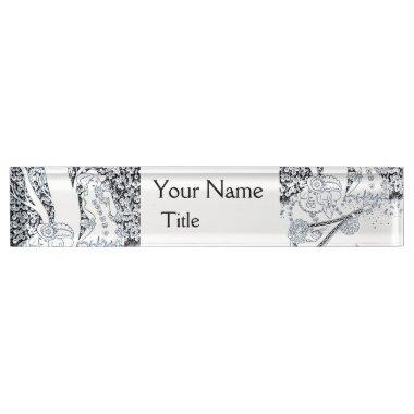 VALENTINE'S DAY ROMANCE,ROMANTIC LOVERS IN NATURE NAME PLATE