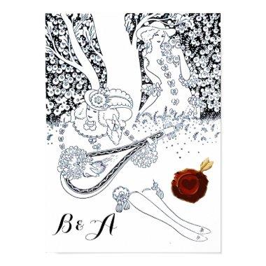 VALENTINE'S DAY ROMANCE,ROMANTIC LOVERS MONOGRAM POSTER