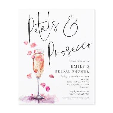 Value Petals Prosecco Glass  invite Flyer