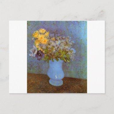 Van Gogh Vase Flower Blossom Shower Congratulation PostInvitations