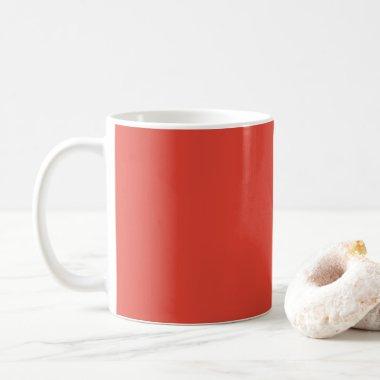 Vermilion Red Autumn Fall Season Solid Color Coffee Mug