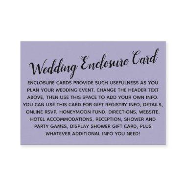 Versatile Custom Simple DIY Wedding Dusty Purple Enclosure
