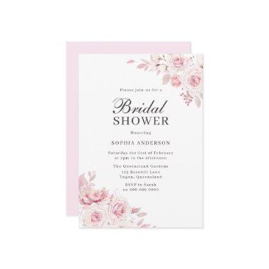 Very Elegant Blush Watercolor Floral